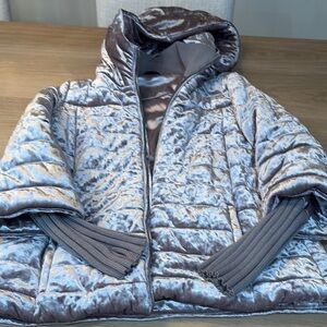 DKNY Women's Quilted Hooded Jacket - lavender